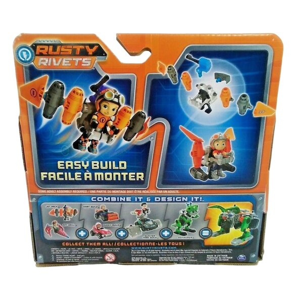 Nickelodeon Rusty Rivets Build Me Rivet System Spin Master Rusty and Jet Pack - Picture 2 of 3